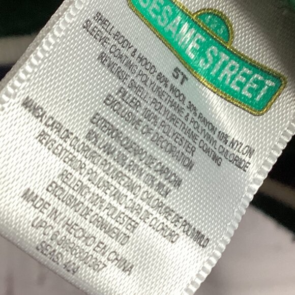 Vintage Y2K Sesame Street Cookie Monster Varsity Jacket Snap Front 5T - Picture 11 of 14